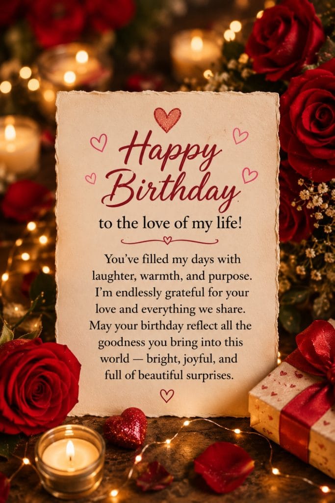 Long Heartfelt Birthday Wishes Full of Love