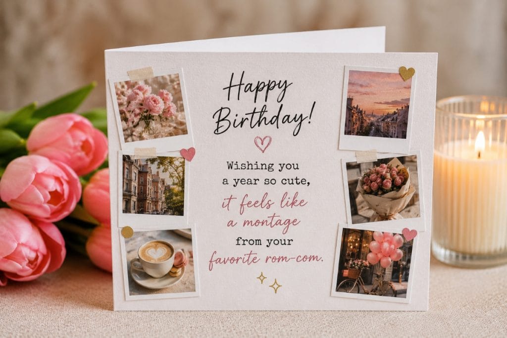 Cute Trendy Birthday Wishes card Cute Trendy Birthday Wishes