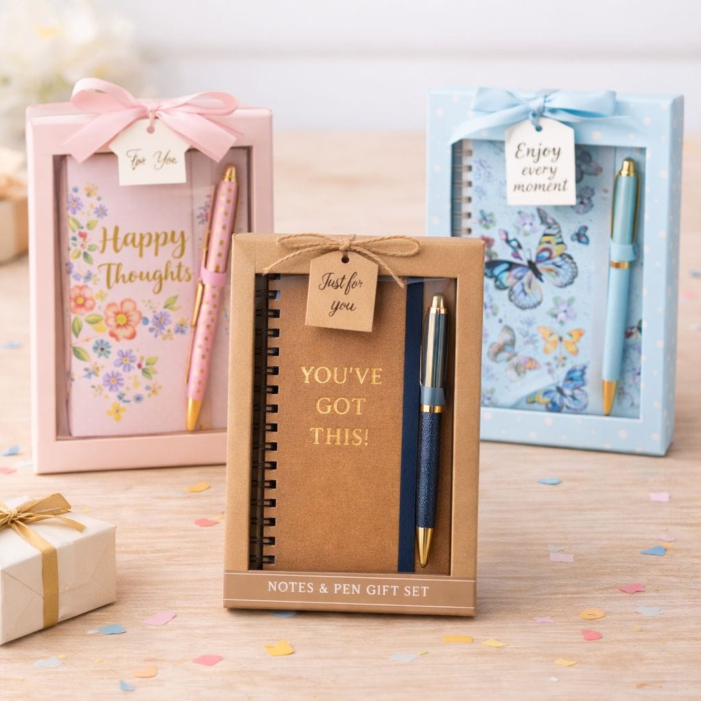 The 10 Best Birthday gifts Under $10 (Affordable, Cute & Thoughtful Ideas) Notebook & Pen Set under $10
