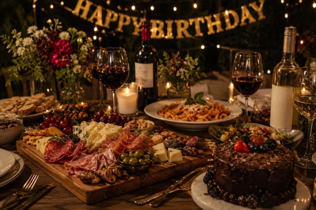Adult birthday party menu and dinner ideas
