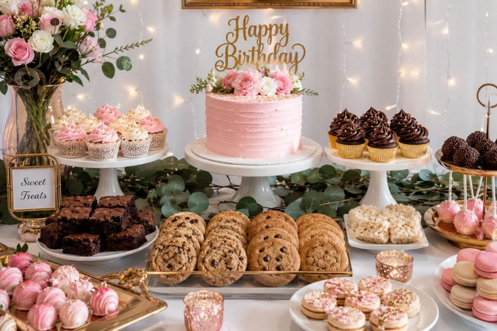 Birthday dessert table ideas and party sweets