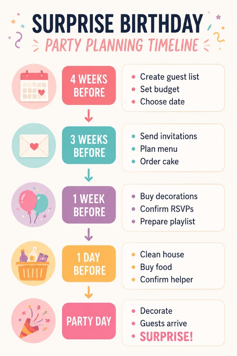 How To Plan A Surprise Birthday Party At Home (Easy Step-by-Step Guide)