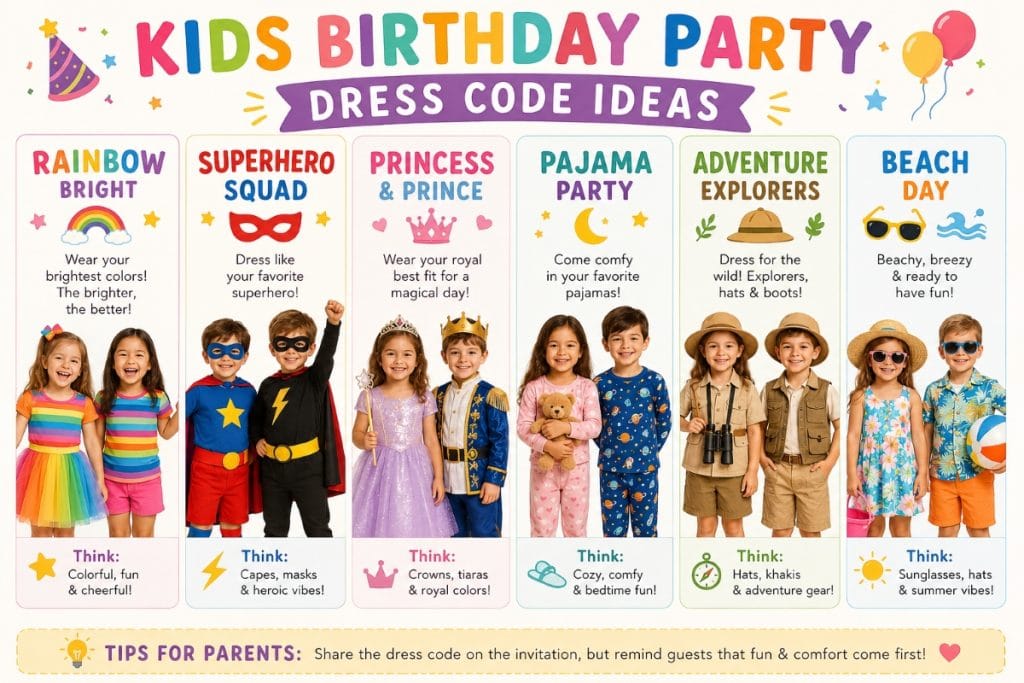 Kids Birthday Party Dress Code Ideas Kids Birthday Party Dress Code Ideas