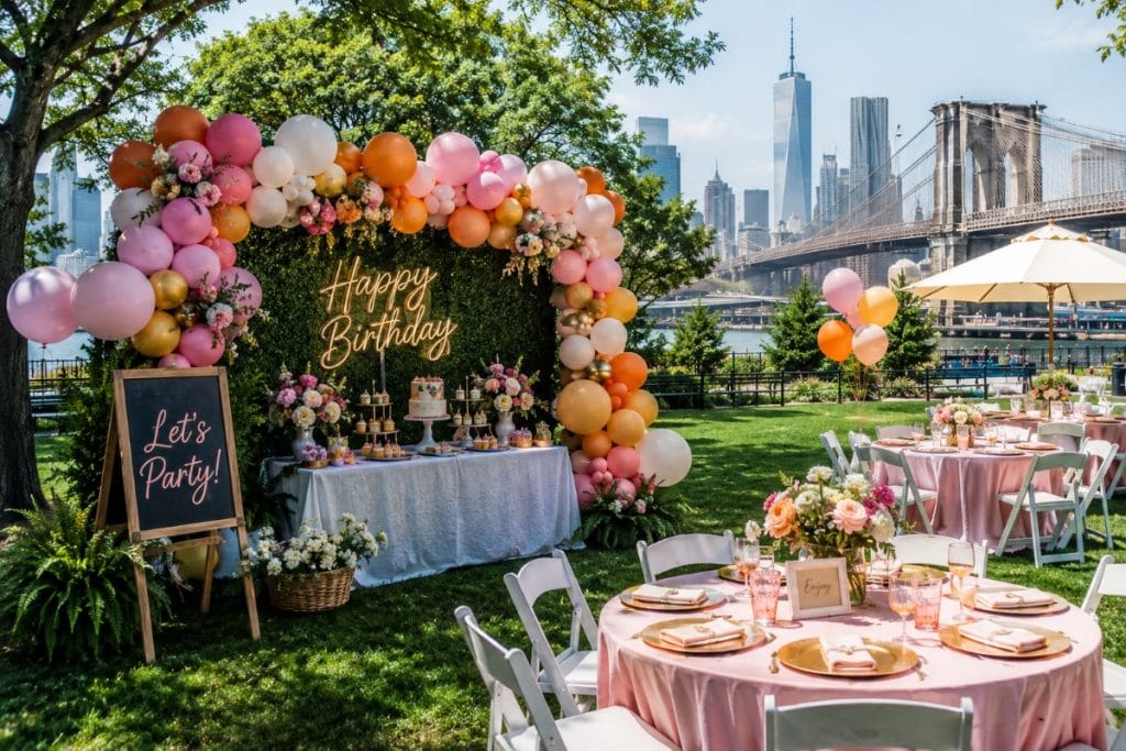 Outdoor Birthday Party Decoration Ideas Brooklyn Bridge Park in New York City Outdoor Birthday Party Decoration Ideas Brooklyn - Bridge Park in New York City